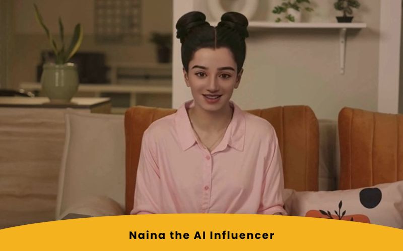 Naina the AI Influencer social campaign